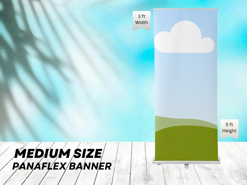 Affordable Medium 3ft by 5ft Panaflex Banner Online Printing - Medium 3ft by 5ft Panaflex Banner | GoPrint.pk