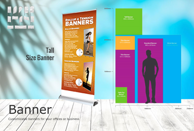 Custom Tall 2.8ft by 9.8ft - Panaflex Banner
