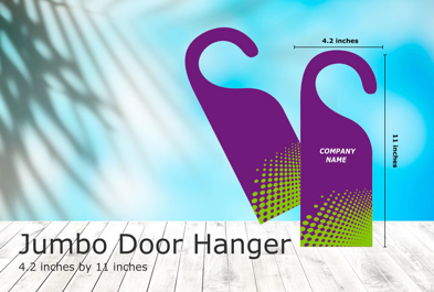 Custom Jumbo 4.2in by 11in - Door Hanger