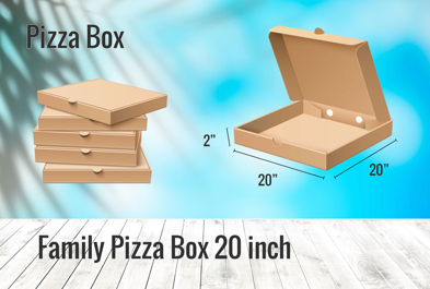 Custom Family Pizza Box 20inch - Pizza Box