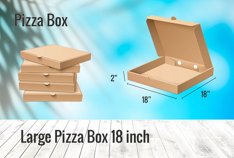 Buy Large Pizza Box 18inch, online customizable Pizza Box in Pakistan - GoPrint