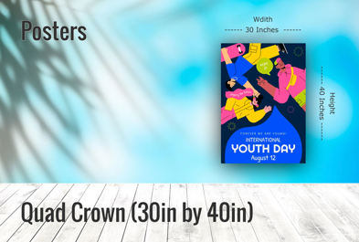 Custom Quad Crown (30in by 40in) - Poster