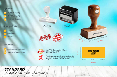 Custom Medium (60mm x 28mm) - Stamp