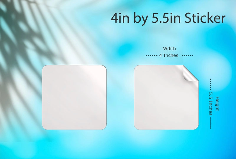 Affordable 4in by 5.5in Sticker Online Printing - 4in by 5.5in Sticker | GoPrint.pk