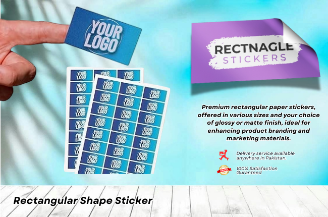 Affordable Rectangular Sticker Online Printing - Rectangular Sticker | GoPrint.pk