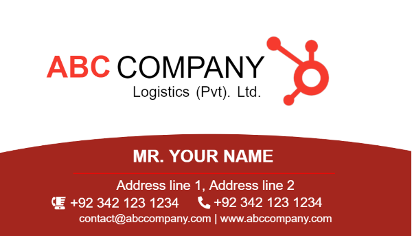 Transport business card