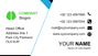 front side Standard Five Color Business Card Template, Standard Five Color Card. Standard Five Color Card