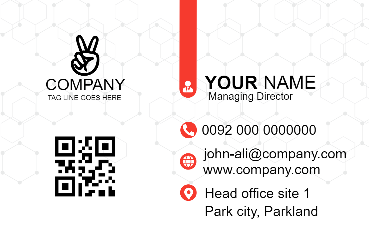 Elegant red and white business card,online business card print and home delivery,order now visiting card on web,print online business card,delivery available all over Pakistan, Elegant red and white business card. Elegant red and white business card